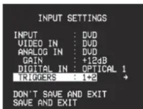 NAD T 773 - ASSIGNING THE TRIGGER OUTPUT ASSIGNING THE TRIGGER OUTPUT - 2