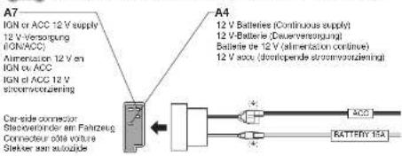 PANASONIC CQ-C3301 - Power connector/Versorgungsstecker/Connecteur d'alimentation/Stroomstekker - 2