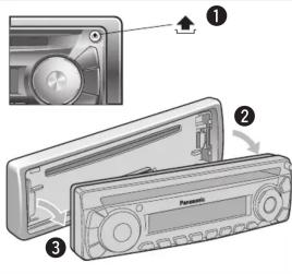 PANASONIC CQ-C1001 - Verwijderen van het toestel - 1