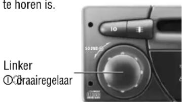te horen is. Linker ① Draairegelaar