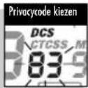 COBRA Micro Talk MT 972 - Zo selecteert u een DCS-privacycode: - 2