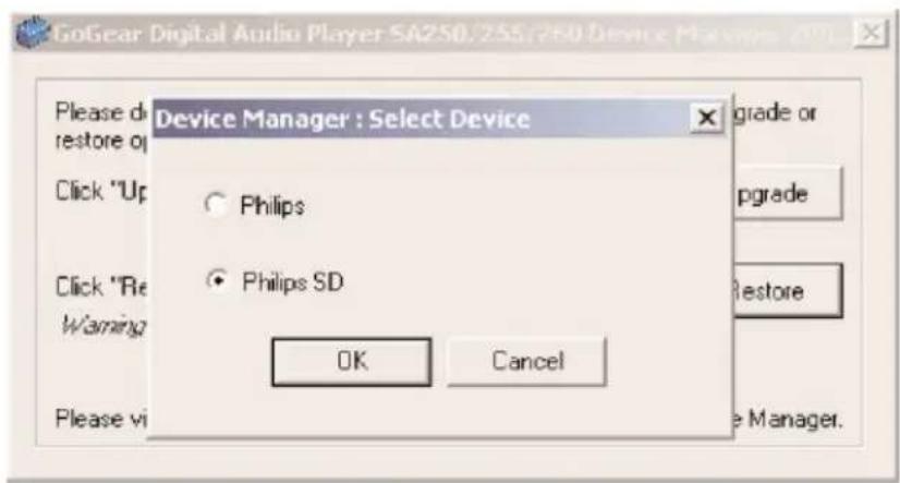 PHILIPS GoGear PSA260 - WAARSCHUWING! - 1