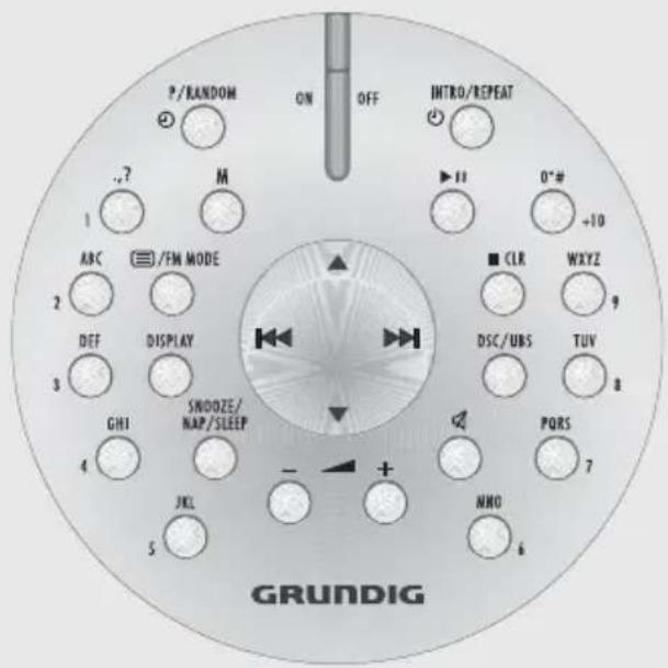 GRUNDIG RRCD3760 - De afstandsbediening - 1