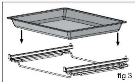 DE DIETRICH DOP1070M - - Multi-gebruik plaat 45 mm. Schui-frails-systeem met volledige toegan-kelijkheid (fig.3) - 3