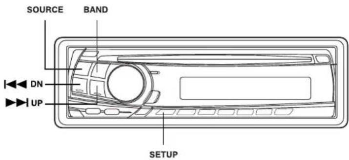 ALPINE CDM-7871B - Gebruik van de SETUP - 1