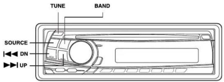 TUNE BAND SOURCE DN UP