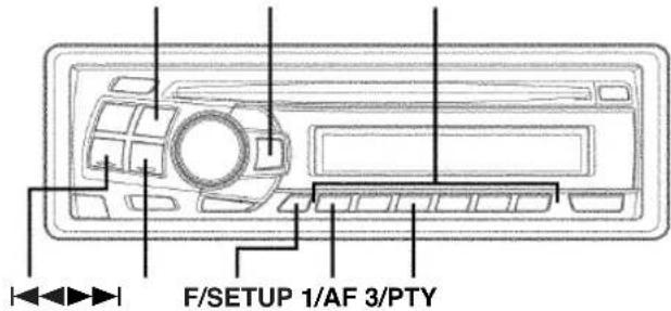 ALPINE CDE-9801 - Afstemmen op preselectiezenders - 2
