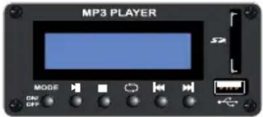 MP3 PLAYER MODE ON OFF