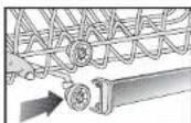 BEKO D 4764 BI - Afstellen hoogte bovenste mand - 3