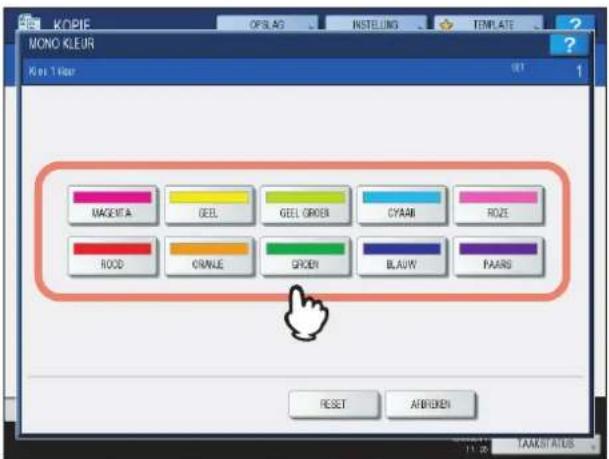 KOPIE OPSLAG INSTELING TEMPLATE MONO KLEUR Klot 1 Hour SET 1 MAGENTA GEEL GEEL GREEN CYAAB ROZE ROOD ORANGE GREEN BLAWY PAARS RESET AEBRIKEN TAAKST ALES