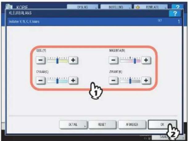 KOLEURBALANS Insolien V, N, O, K boiers SET 1 GEEL(Y) MAGEHTA(M) CYAA(W) Zwart(K) + + + + + - - - - - DETAIL RESET AFRISKER OK 2 11:50 TAXL