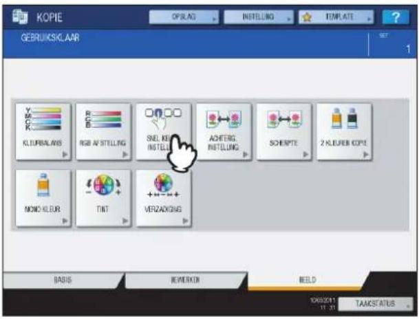 KOPIE OPR.AG INSTELLING TEMPLATE GEbruiksklaar KLEURBALANS RGB AF STELLING SHEL KEL INSTELLING ACHERG. INSTELLING SCHERPTE 2 KLEURER KOPIE MOND KLEUR TINT VERZAKGING BASIS REWEREN BEED 10/05/2013 11:31 TAMCSTATUS