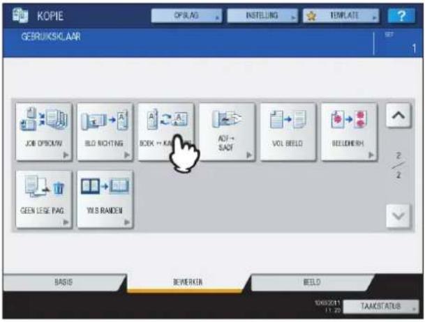 KOPIE OPSLAG INSTELING TEMPLATE GEbruiksklaar 1 JOB OPSCUM BILD NOTTING BOX → KAI ADF → SADT VOL BEELD BEEDERH 2/2 GREEN LEGE PAG YIS RANKEN BASIS BEEDERH BESD 1063011 11.22 TAAKSTATUS