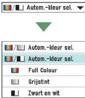 / Autom.-kleur sel. Autom.-kleur sel. Full Colour Grijstint Zwart en wit