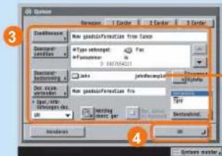 CANON IRC3080 - Om doorzendcondities op te slaan - 3