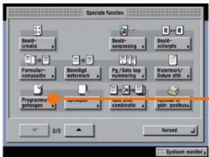 Speciale functions Build-create Formulier-composite Bovelligd-watermark Pg / Sets top, nuringering Watermark/Datum aftr. Programme gehogen System monitor System monitor