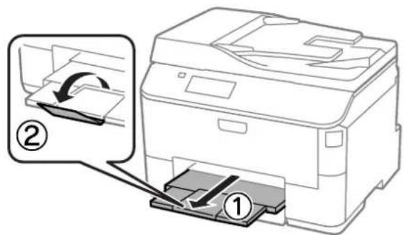 EPSON WorkForce Pro WF-4640DTWF - Papier en enveloppen in de papiertoevoer achterzijde laden - 2