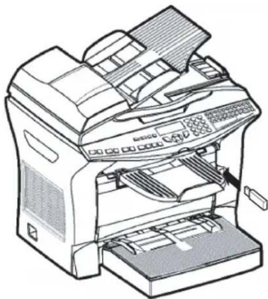 OKI B4525 - GEBRUIK VAN DE USB-STICK - 1