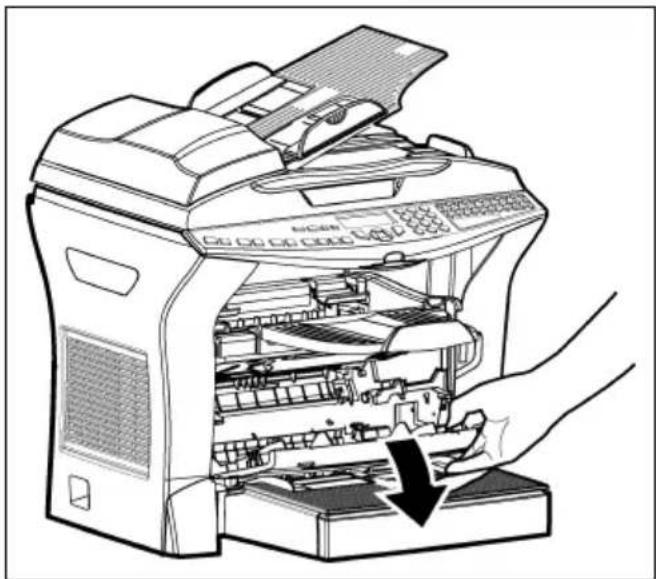 OKI B4525 - Papierinvoerwals reinigen - 1