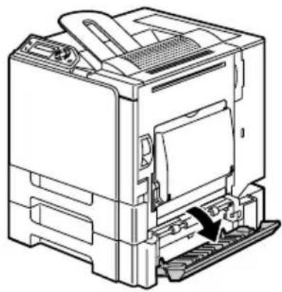 KONICA MINOLTA Magicolor 5440DL - Oplossen van een storing in het mediumtransport in lade 2/3 - 2