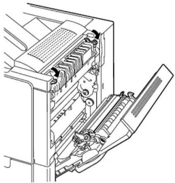 KONICA MINOLTA Magicolor 5440DL - Oplossen van een storing in het mediumtransport in de fuser-eenheid - 7