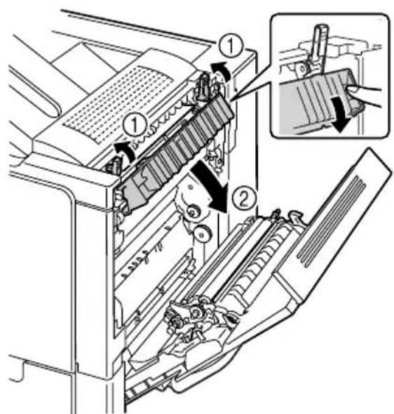 KONICA MINOLTA Magicolor 5440DL - Oplossen van een storing in het mediumtransport in de fuser-eenheid - 3