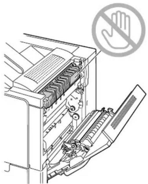 KONICA MINOLTA Magicolor 5440DL - Oplossen van een storing in het mediumtransport bij de handmatige invoerlade en de transfer roller - 4