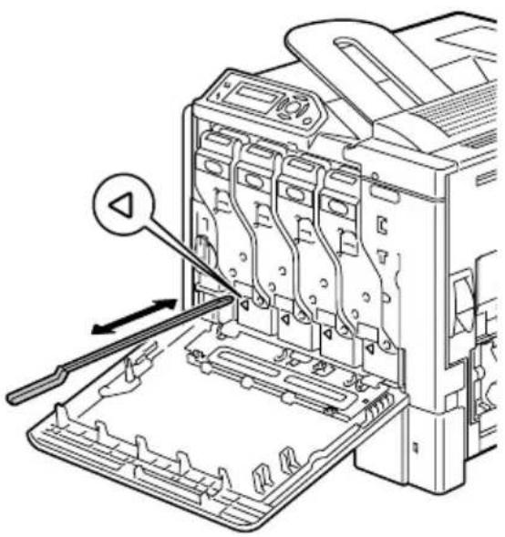 KONICA MINOLTA Magicolor 5440DL - Reinigen van de laserlens van de printer - 3