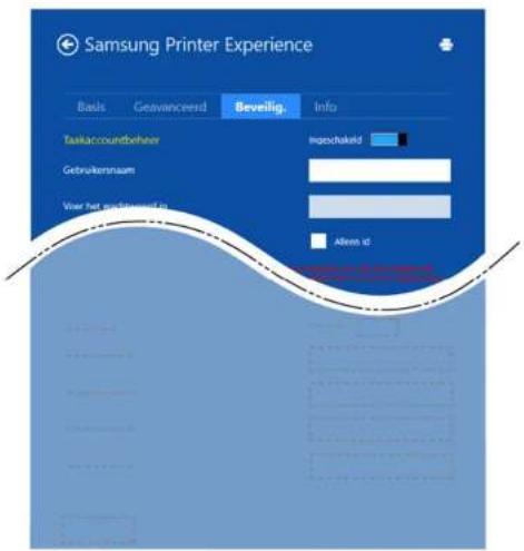 Samsung Printer Experience Basis Geavanceerd Bevelig Info Talkaccountbeiner Ingeschakeld Gebruikennsaam Voor het wiedgeseld Alten id Insgesamt 300000000000000000000000000000000000000000000000000000000000000000000000000000000000