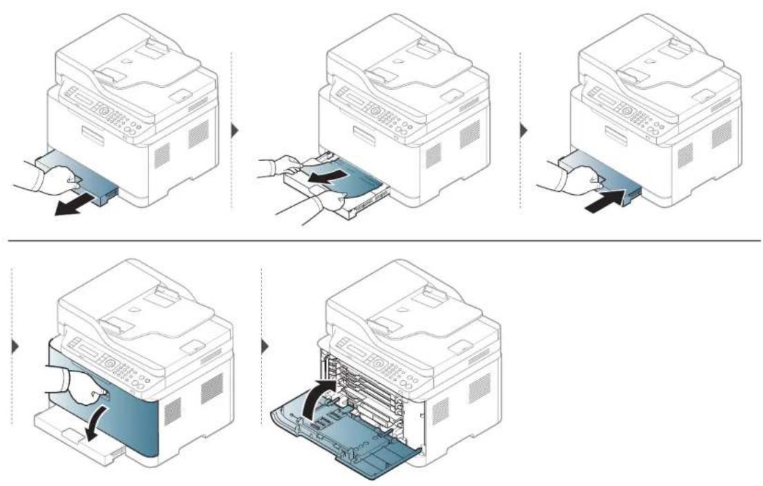 SAMSUNG SL-C410W - Papierstoringen verhelpen - 1