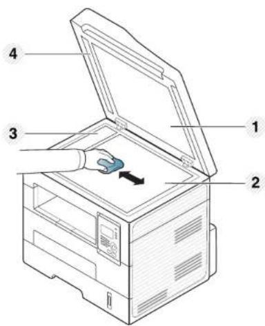 SAMSUNG SCX-4726FD - Scannereenheid reinigen - 1
