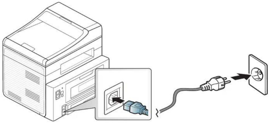 SAMSUNG SCX-4726FD - Het apparaat inschakelen - 1