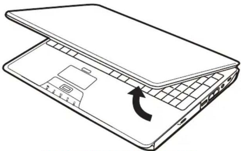 TOSHIBA Satellite U500D - Het beeldscherm openen - 2