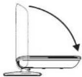 TOSHIBA 26DV665DG - De sokkenstandaard neerklappen - 2