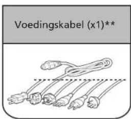 Voedingskabel (x1)**