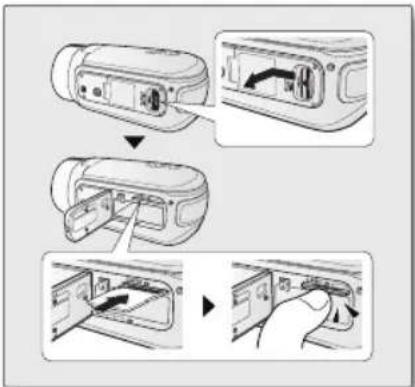 SAMSUNG HMX-H106BP - Een geheugenkaart verwijderen - 1