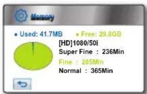 SAMSUNG HMX-H106BP - Storage Info (Opslaginfo) - 2