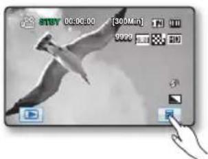 SAMSUNG HMX-H106BP - Als u de tab Menu (☐) gebruikt; - 1