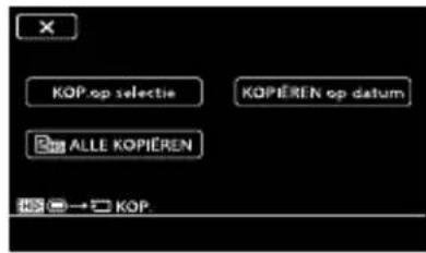 KOP op selectie KOPIÉREN op datum ALLE KOPIÉREN KOP.