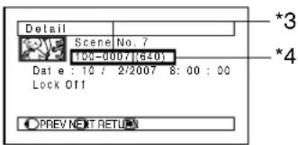 Detail Scene No. 7 105-0007 (640) Date : 10 / 2/2007 8:00 : 00 Lock Off *3 *4 PREV NEXT RETURN