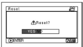 Reset Reset? YES !ID ENTER