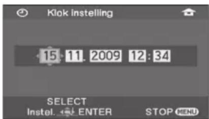 PANASONIC SDRH90EB - Selecteer de datum of tijd en stel de gewenste waarde in met de joystick. - 1