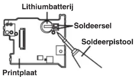 Lithiumbatterij Soldeersel Soldeerpistool Printplaat