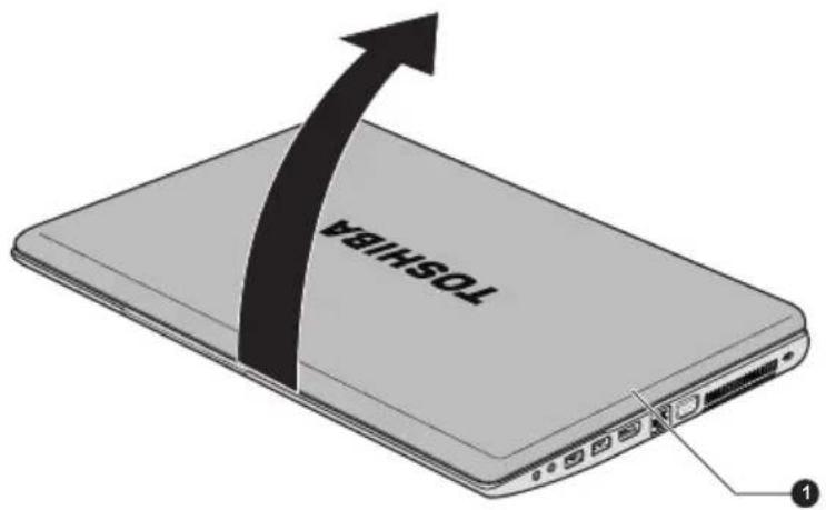 TOSHIBA Satellite Pro L870 - Het beeldscherm openen - 1