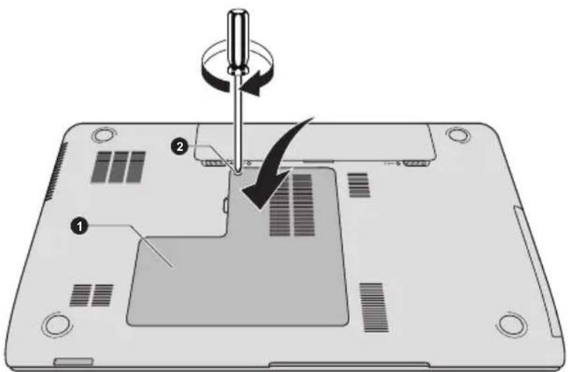 TOSHIBA Satellite Pro L870 - Een geheugenmodule installeren - 6