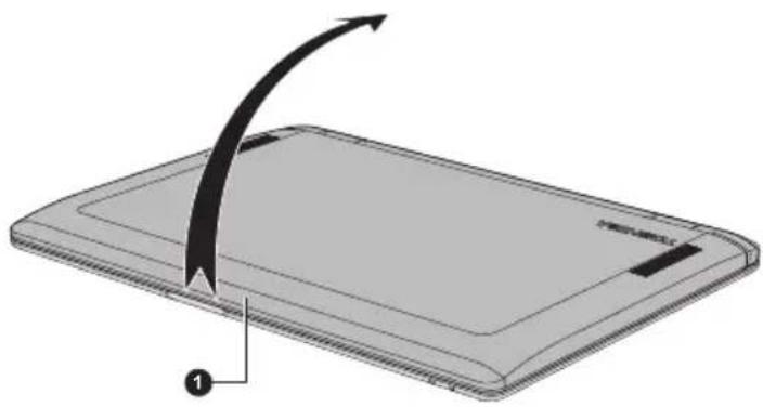 TOSHIBA Satellite Click L30W-B - Afbeelding 2-2 Het beeldscherm openen - 1