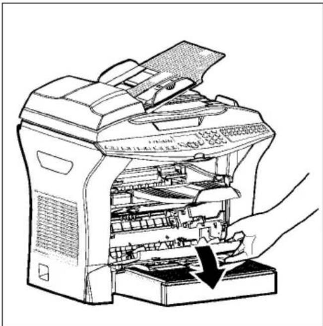 SAGEM MFP 580 - Papierinvoerwals reinigen - 1
