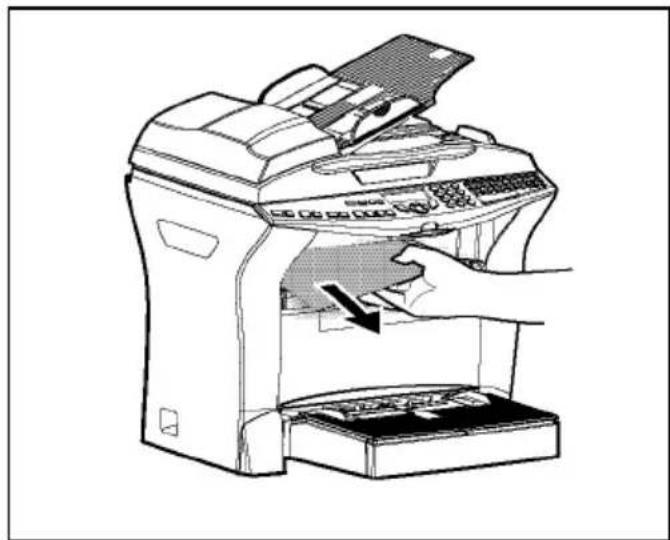 SAGEM MFP 580 - Papieropstopping bij de documentuitvoer - 1