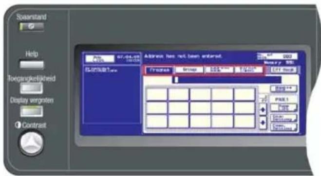Océ CS175 - Een fax versturen - 2