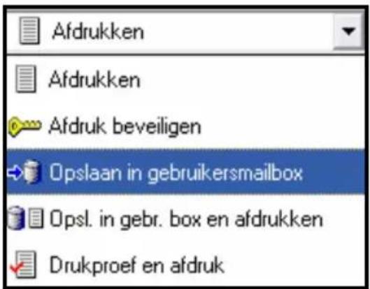 Océ CS175 - Afdrukken naar een box - 2